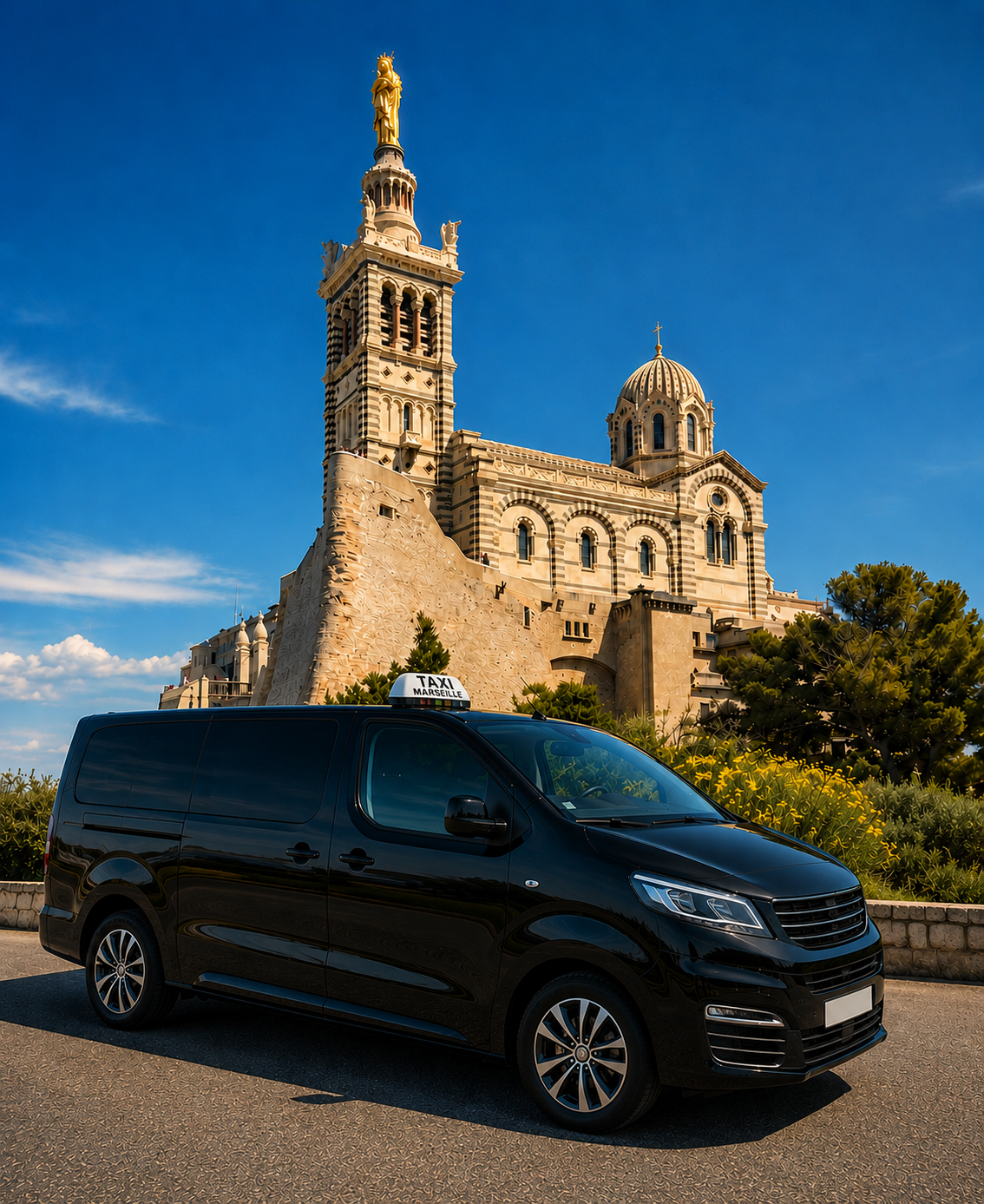 Transfert Turquoisedriver à Marseille, Notre-Dame de la Garde